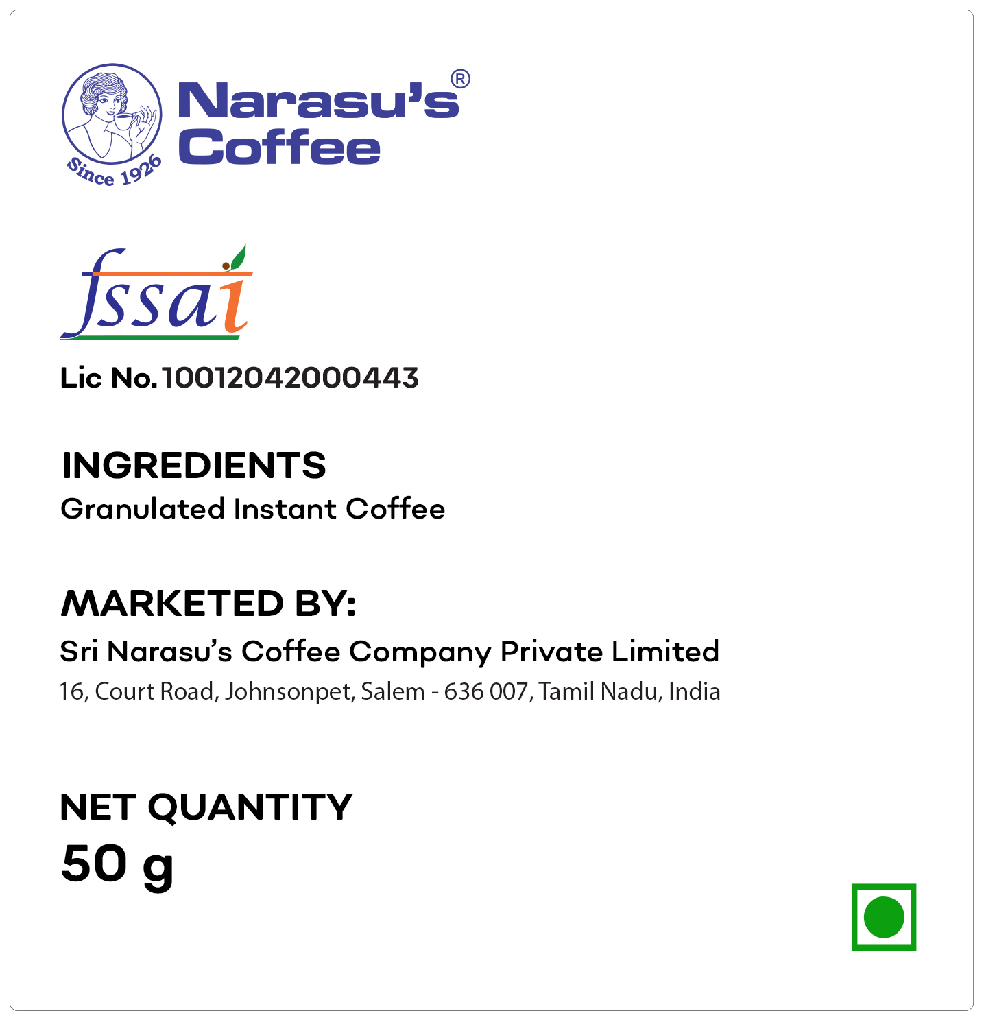 Pure Instant Coffee JAR